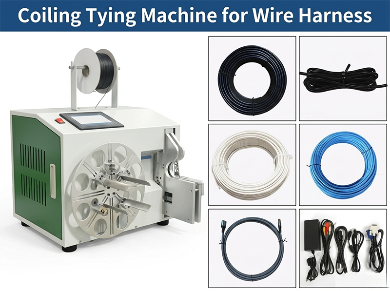 WPM-212L: Automatische kabeloprol- en bindmachine voor efficiënte productie