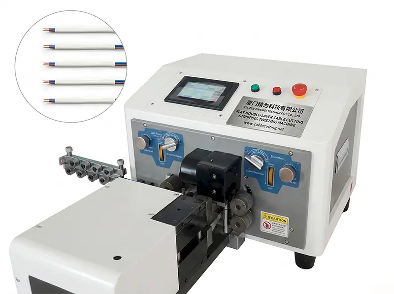 WPM-320 Vlakke Dubbellaagse Kabelprocessor – Nauwkeurige Draadverwerking van JINGWEI