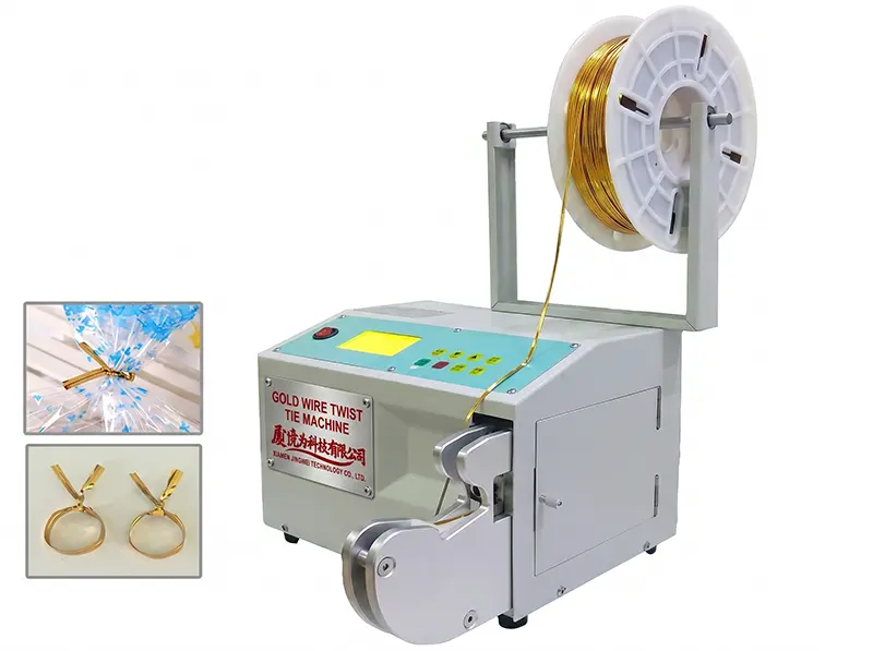 Automatische gouddraad twist-tie machine WPM-GW - snel en veelzijdig voor zakken en bloemen
