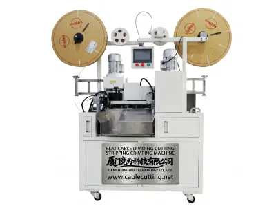 Automatische Vlakkabel Verdeel- en Krimpmachine WPM-FCCM-51