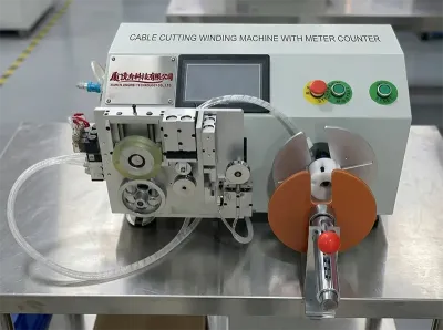 Semi-automatische Kabel Knip-, Wikkel- en Meetmachine WPM-2009LC