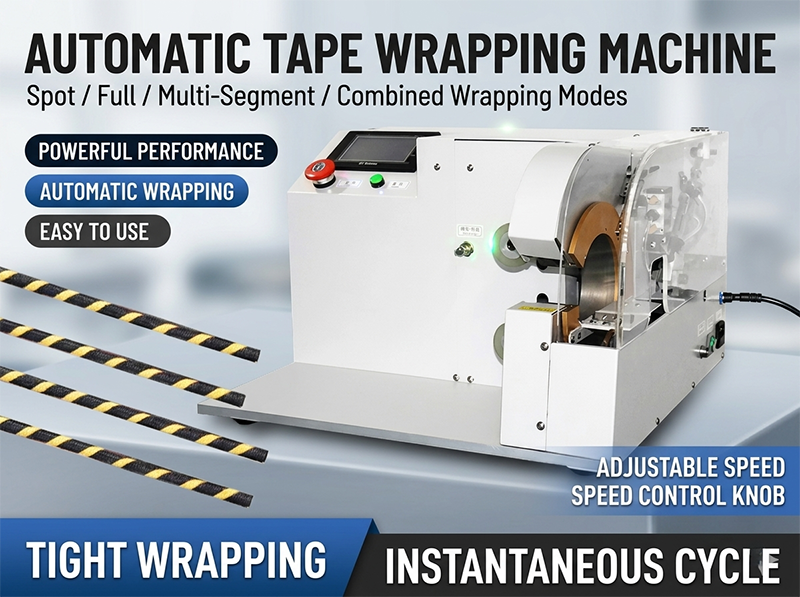 Touch Screen Tape Wikkelmachine WPM-303 – Automatisch kabelbundelen voor industriële productie