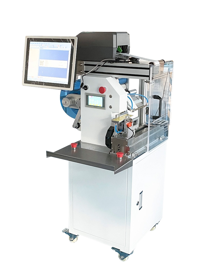 JW-T107 semi-automatische draadvouw- en labelmachine