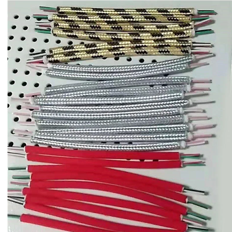 voorbeeldweergave van nylon vlechtkabelsnij- en stripmachine, verwarmingsstripmachine