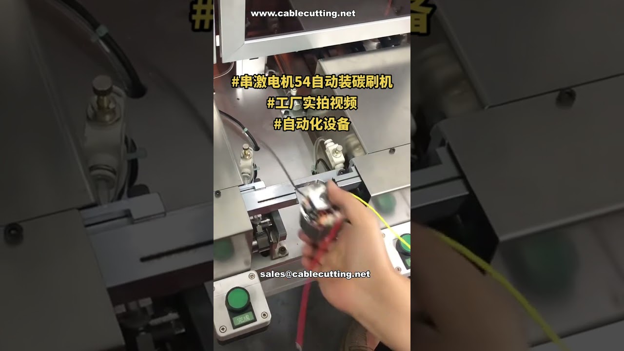 Automatische Koolborstel Assemblagemachine voor Seriemotoren | Klaar voor Verzending | Fabrieksdemo