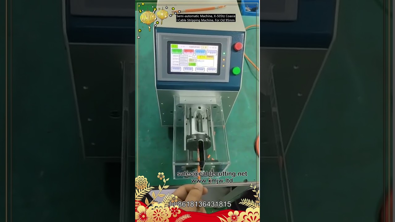 Semi-automatische coaxkabel stripmachine | Efficiënte kabelverwerking