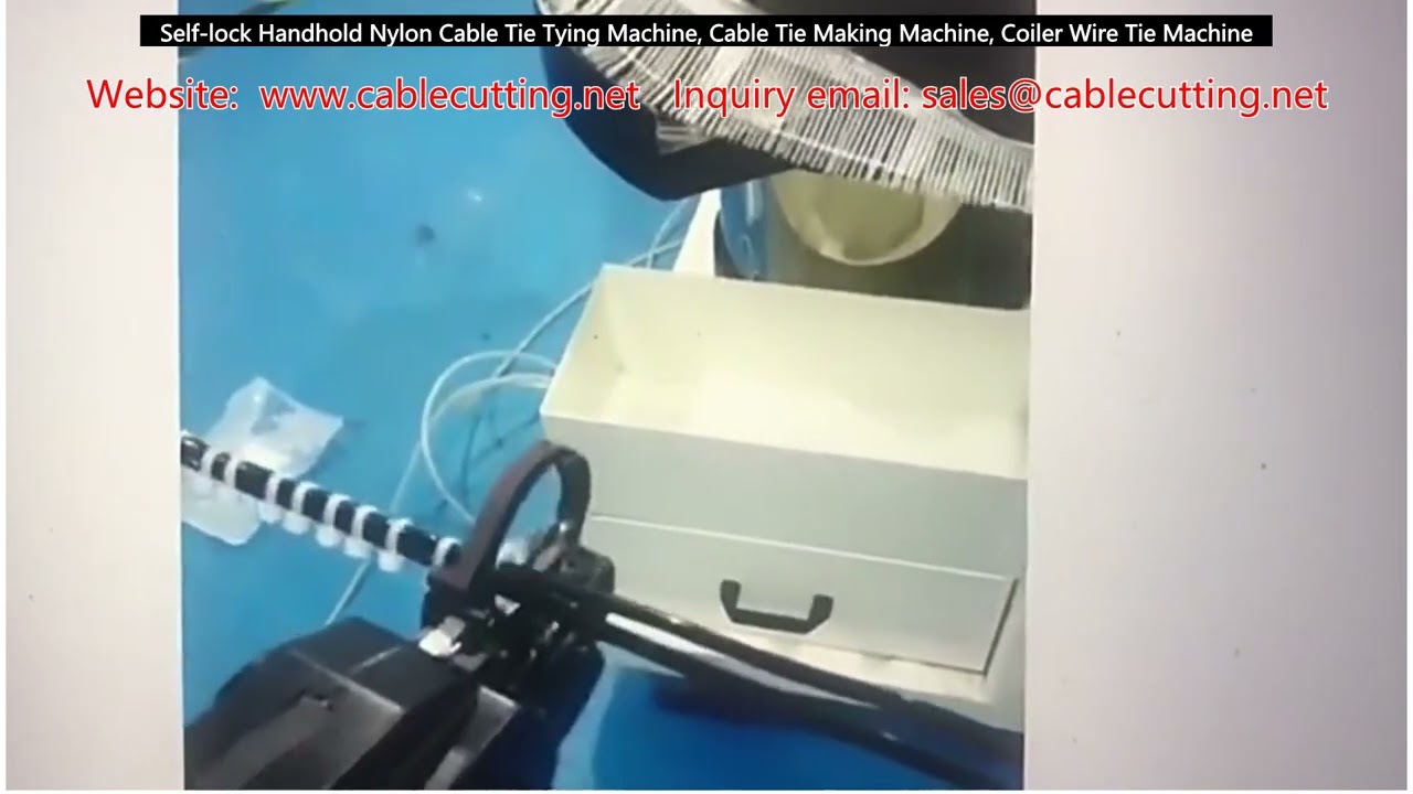 Zelfsluitende handmatige nylon kabelbindermachine | Kabelbinder machine & coiler draadbindmachine