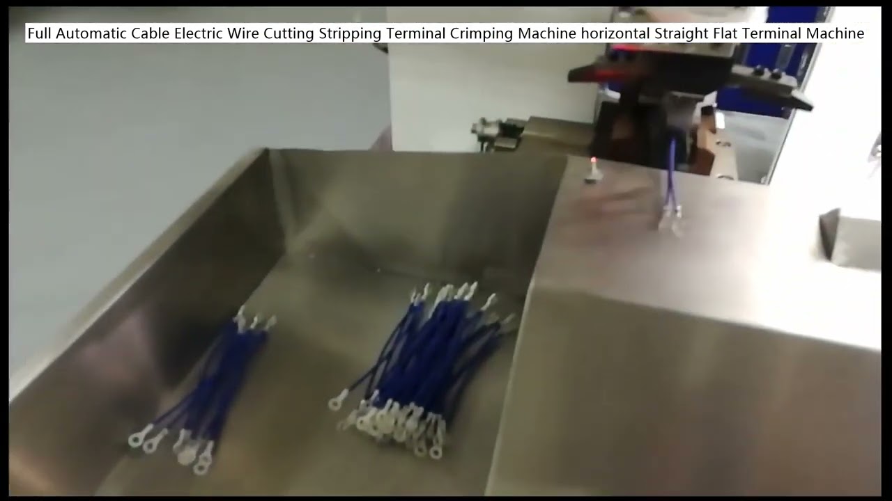 Volledig automatische kabelverwerkingsmachine: knippen, strippen en krimpen van terminals