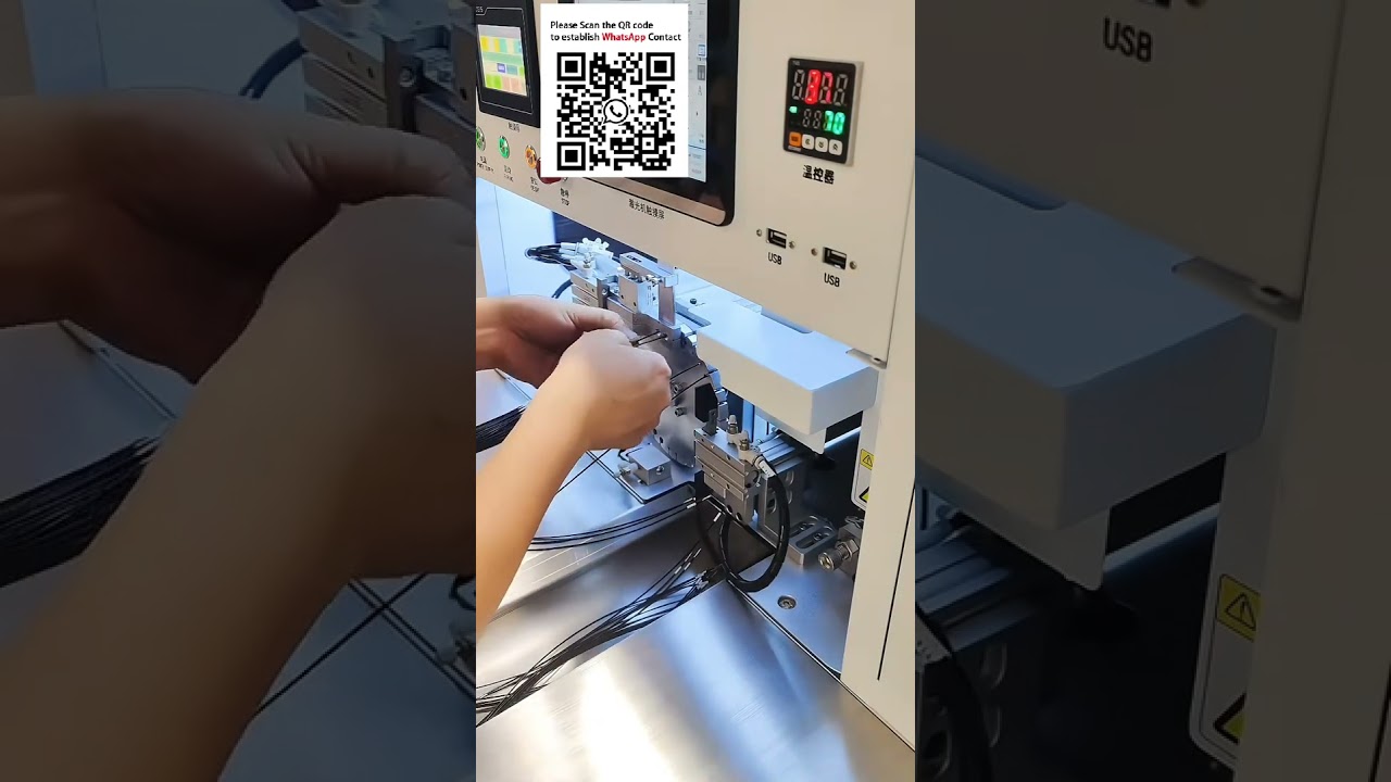 Automatische draadverwerking: laserprinten, plaatsen en bakken van genummerde krimpslangen