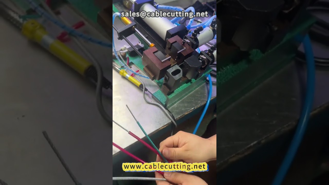 Rubber gecoate staalkabel stripmachine 40 – pneumatische draadstripmachine voor efficiënte verwerking