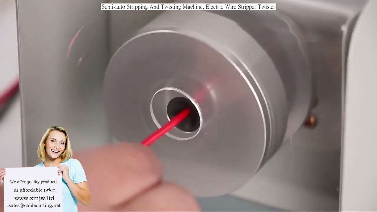 Semi-automatische draadstrip- en twistermachine | Elektrische kabelstripper en twister