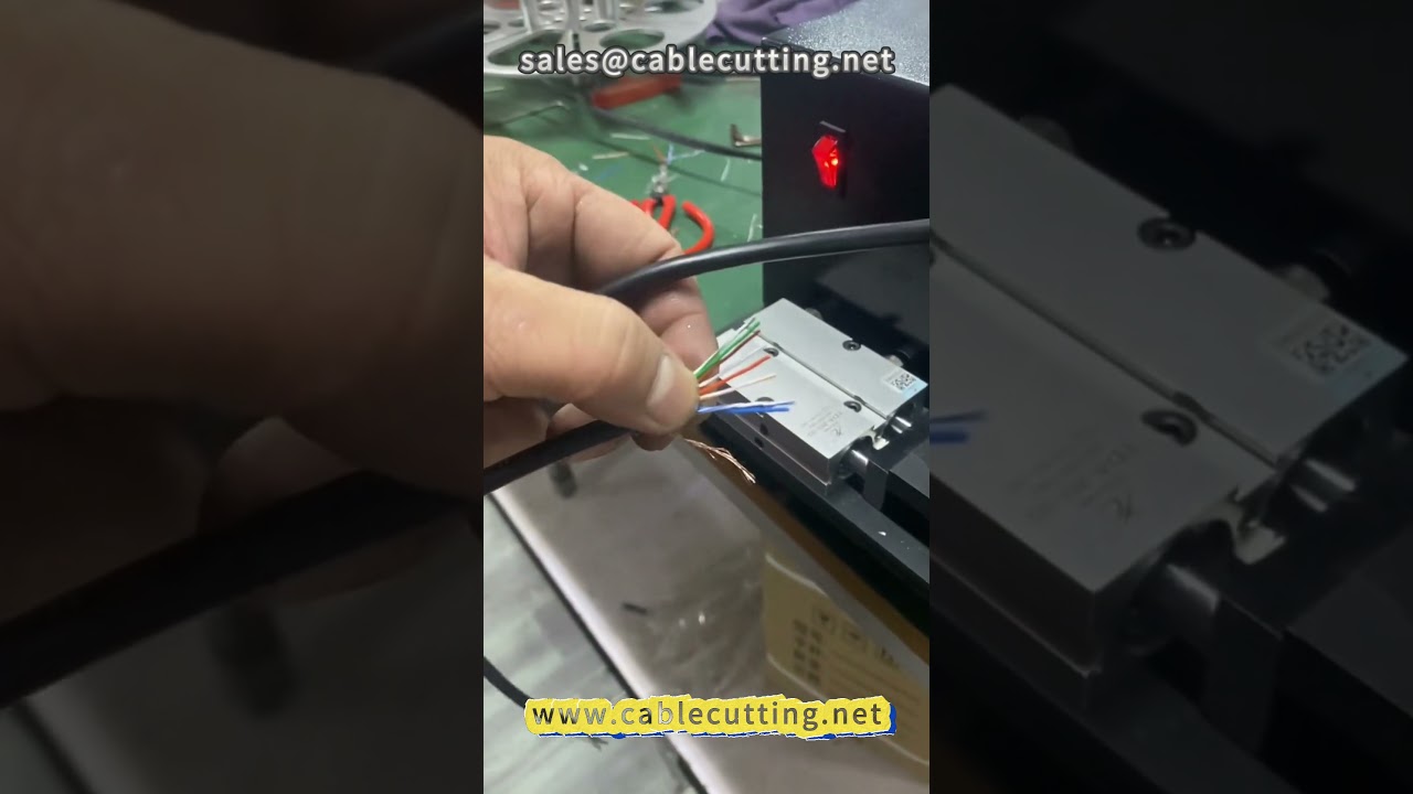 104 Netwerkkabel Rol- en Rechtmachine - Automatisch RJ45 Krimpen #netwerkkabel #RJ45krimp #netwerk