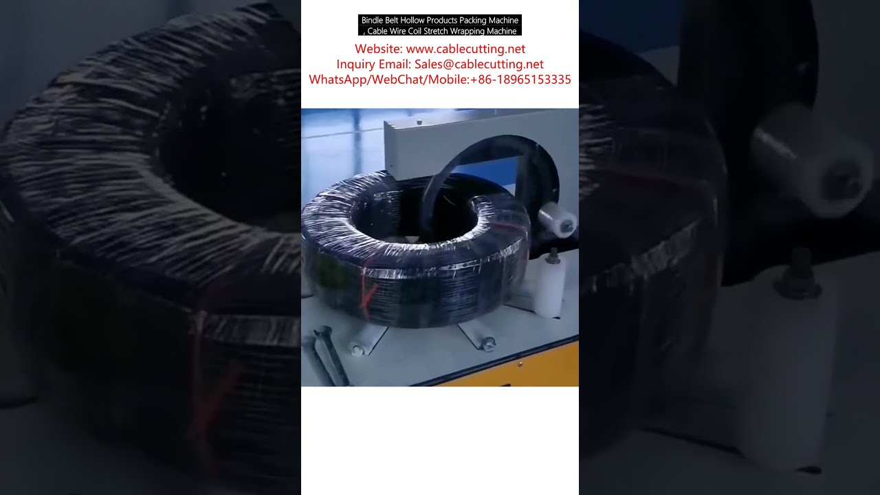 Bindle Belt Holle Producten Verpakkingsmachine – Stretchfoliemachine voor Kabelspoelen en Draadrollen