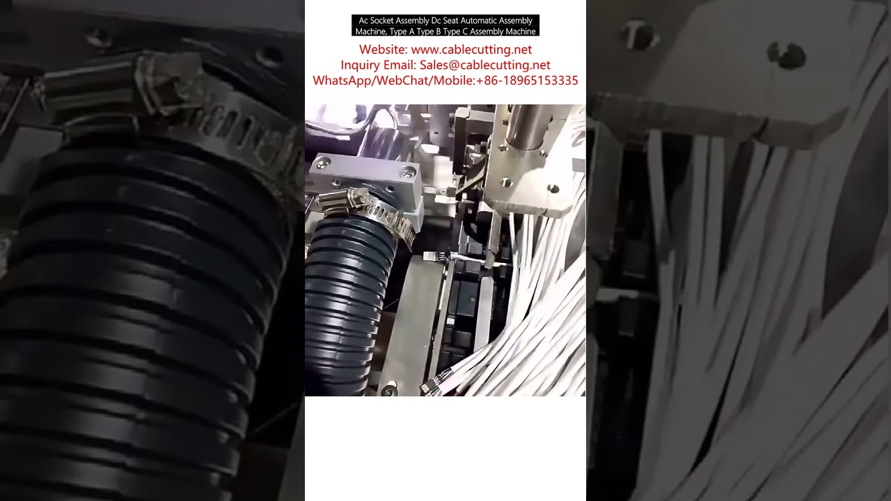 Automatische assemblagemachine voor AC-stopcontacten en DC-zittingen – Type A, B en C