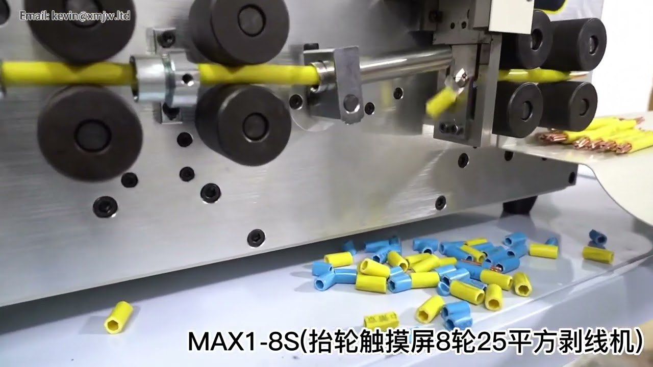 SWT508 MAX-1: 8-Wiels Computergestuurde Draadstripper met 4.3" Touchscreen voor AWG 0-2