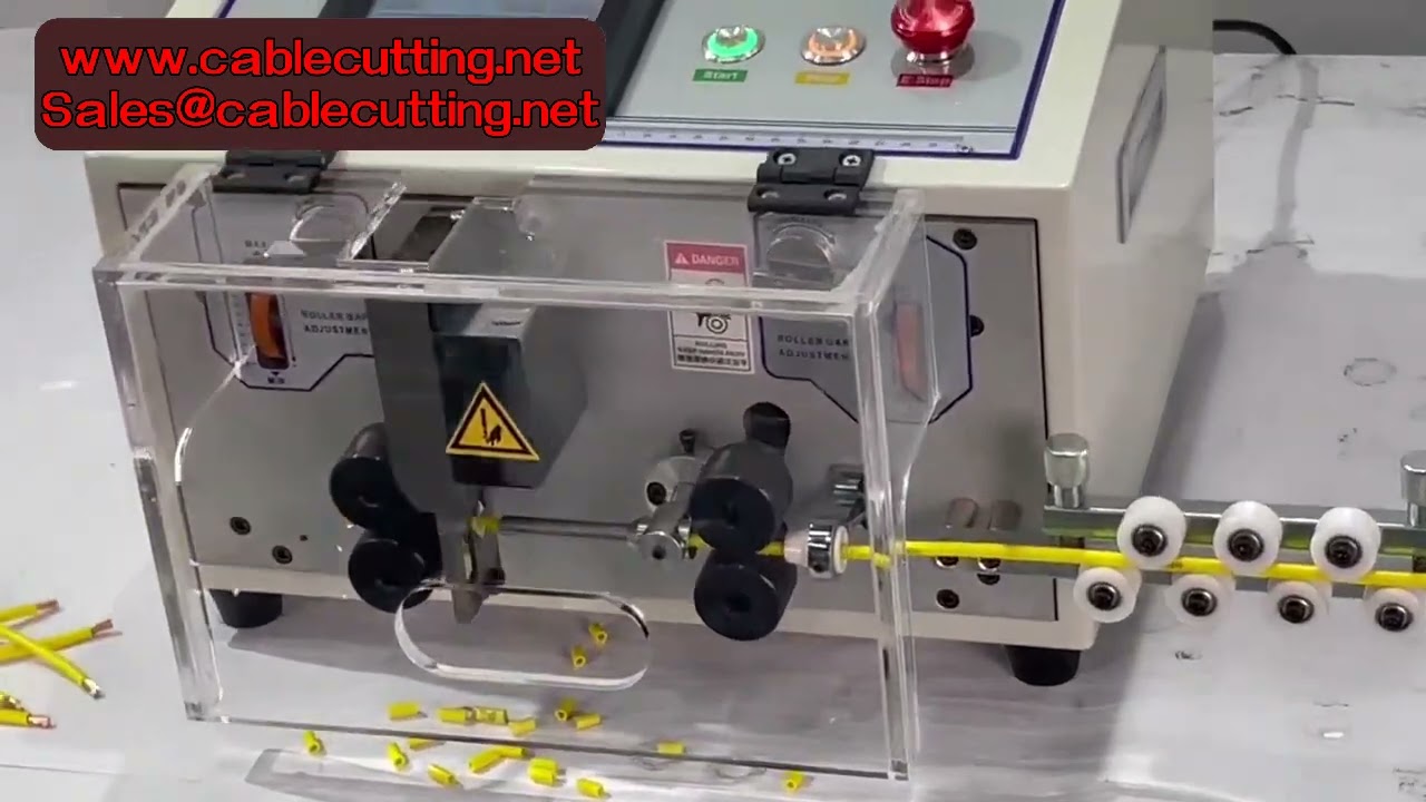 Automatische computergestuurde draadstripmachine voor kabels 0-180 mm² - Instelbaar strippen, pellen en snijden