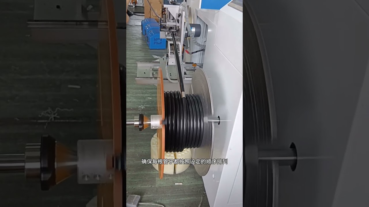 Automatische machine voor tellen, sorteren, snijden, wikkelen & haspelen van grote rollen draad