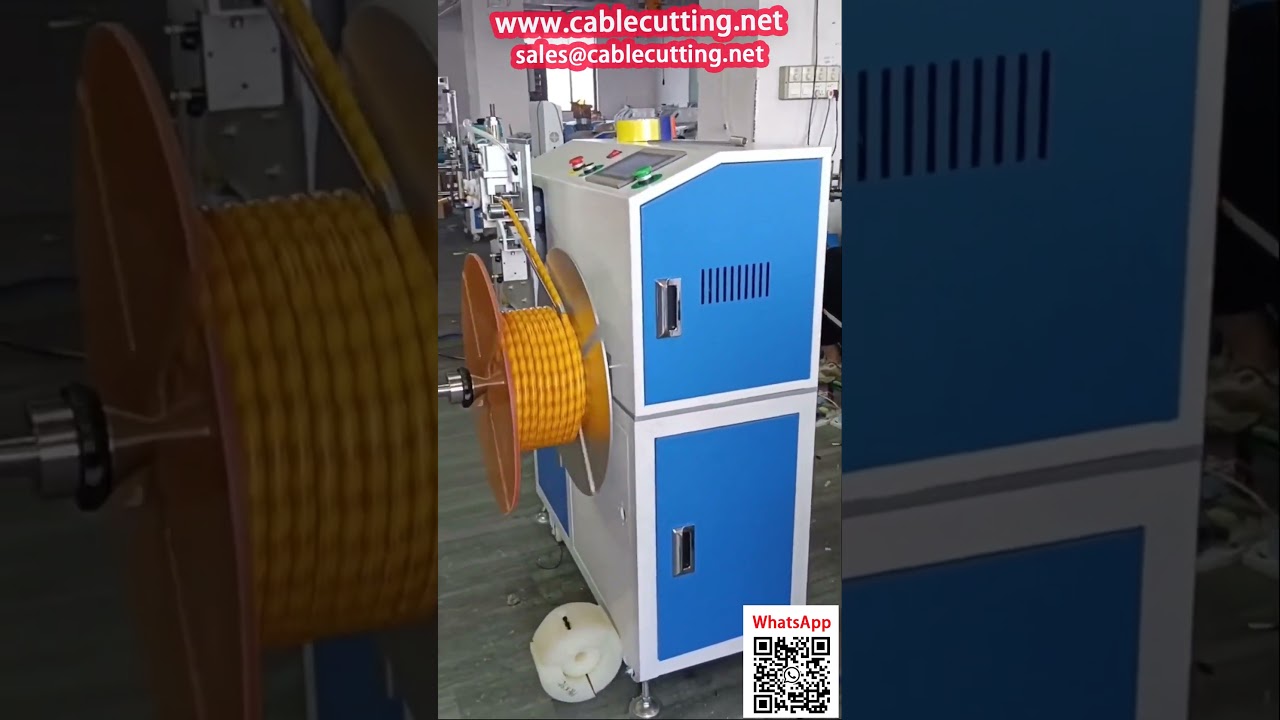 Opwikkelmachine voor hogedrukslangen en buizen met lengtemeter - Industriële verpakking