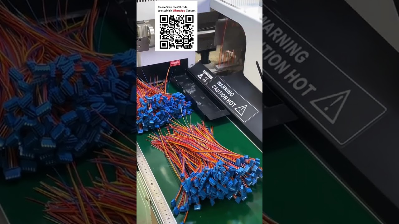 Automatische Machine voor Draadbehuizing Invoegen en Vertinnen | EV Kabelboom Assemblage