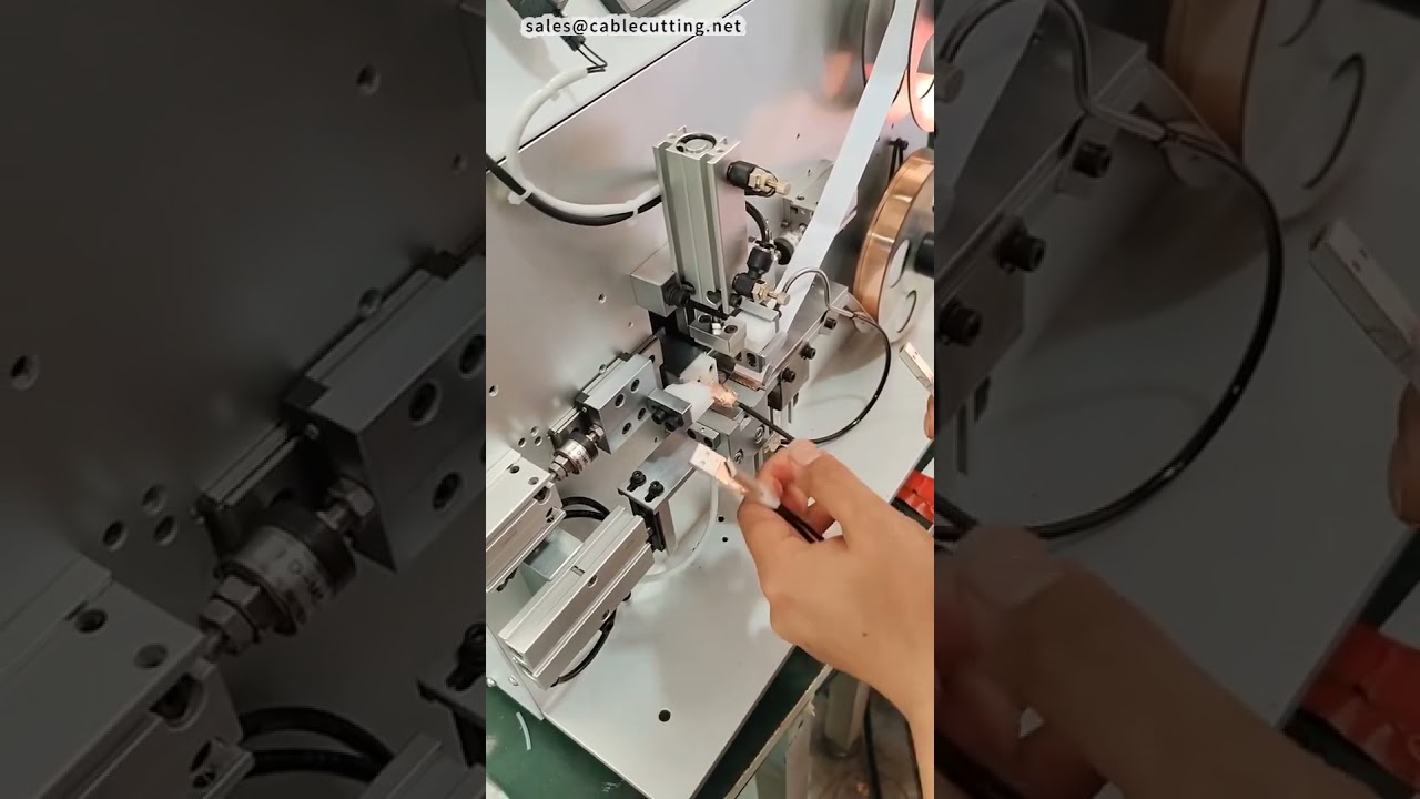 Vierkante koperfoliemachine + vlechtomkeermachine + foliewikkelmachine set | Fabrieksautomatisering