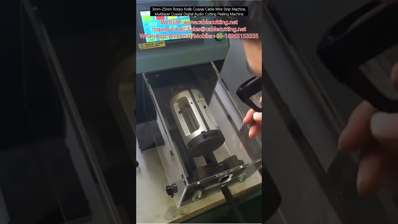 Precisie coaxkabel stripmachine 3-25mm | Roterend mes voor digitale audio & meerlaagse kabels