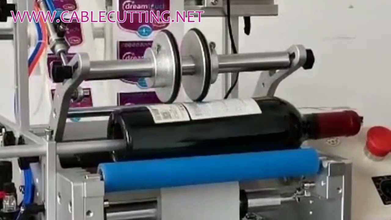 Double Labels Round Bottle Labeling Machine,Electrical Half Automatic Labeling Machine,Manual Bottle