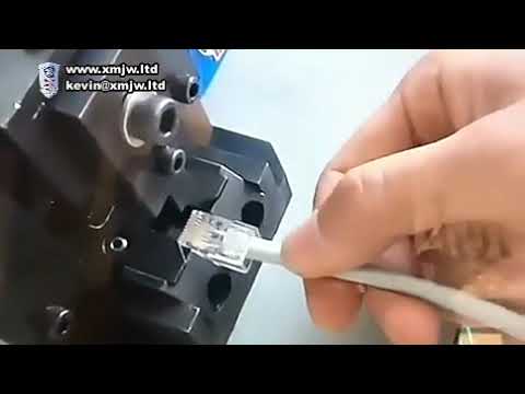 Alles-in-1 kabelproductiemachine: RJ45-montage, glasvezelverbinding & telefoonkabelkrimpen (Crimpen 2)