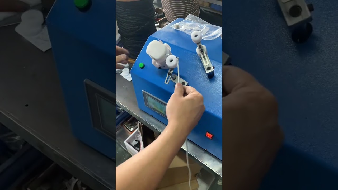 Paper Card Data Cable Winding Machine #machine #cablewirestrippingmachine #automobile #diy