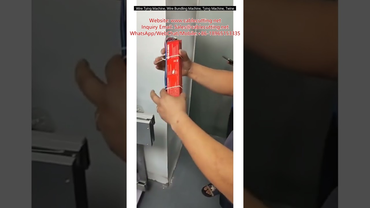 Automatische draadbindmachine & kabelbundelaar voor industriële verpakkingsautomatisering