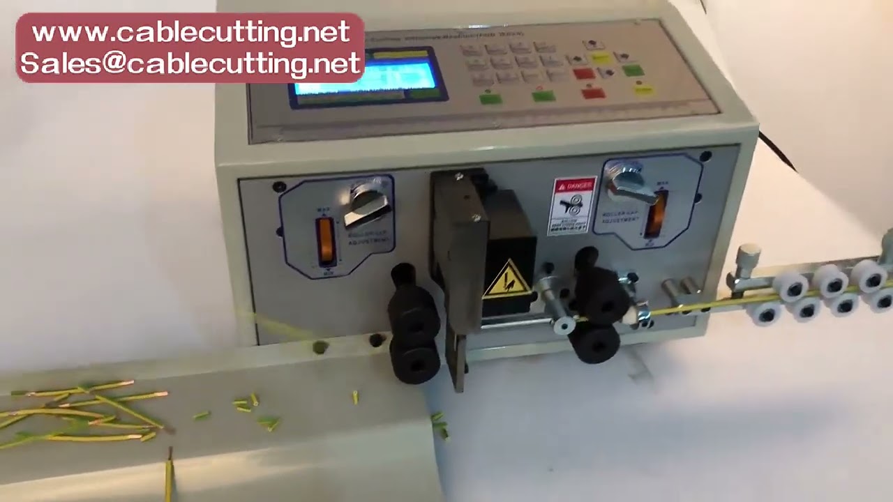 Draad strippen, pellen en snijmachine – Efficiënte kabelverwerking