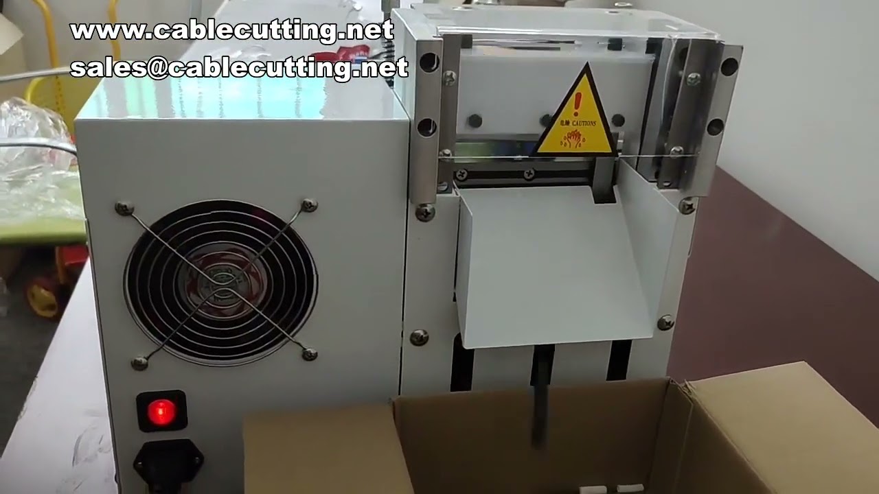 Warmtekrimpkous snijmachine | PVC geïsoleerde buis & gele wasbuis snijmachine voor kabelbomen