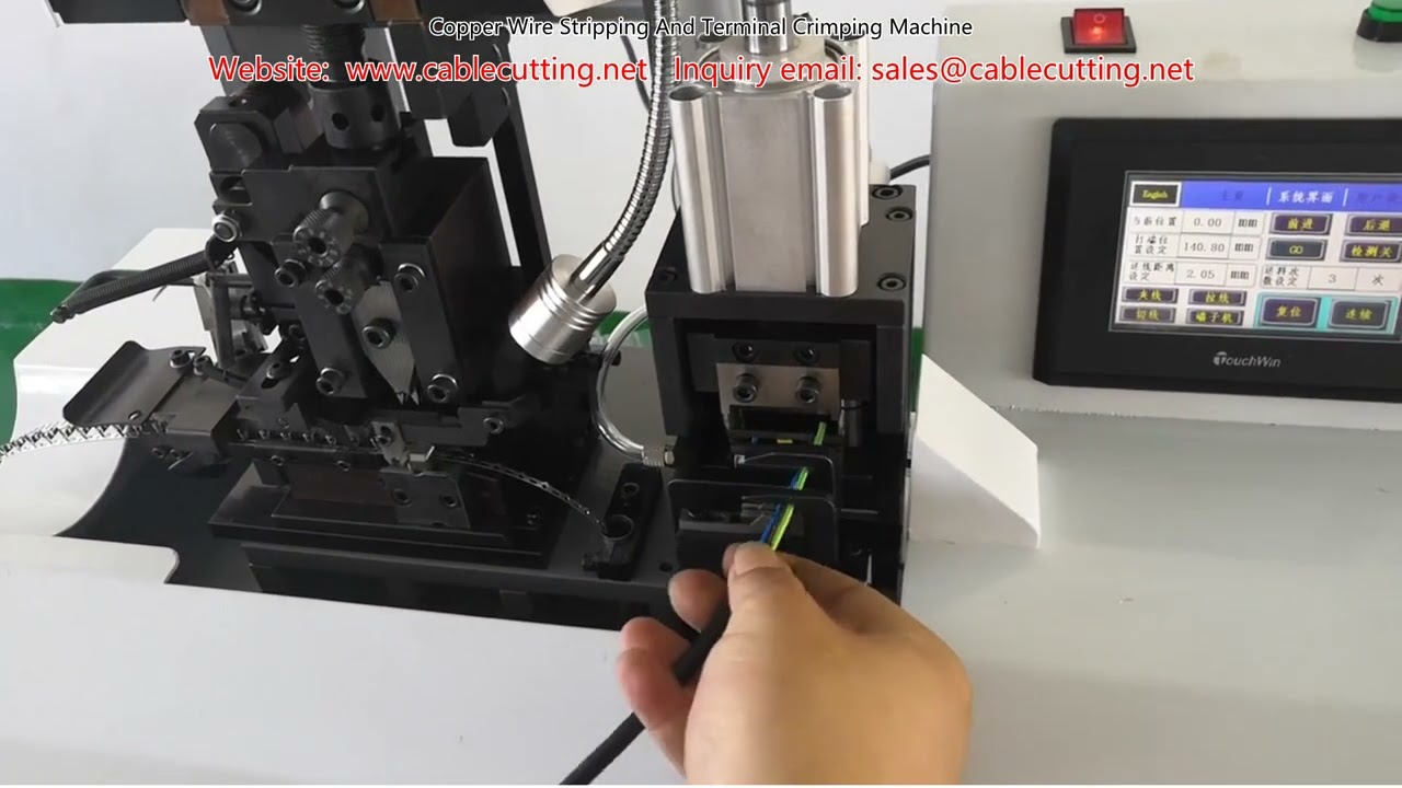 Automatische Koperdraad Stripper & Terminalkrimpmachine - Hoge Precisie