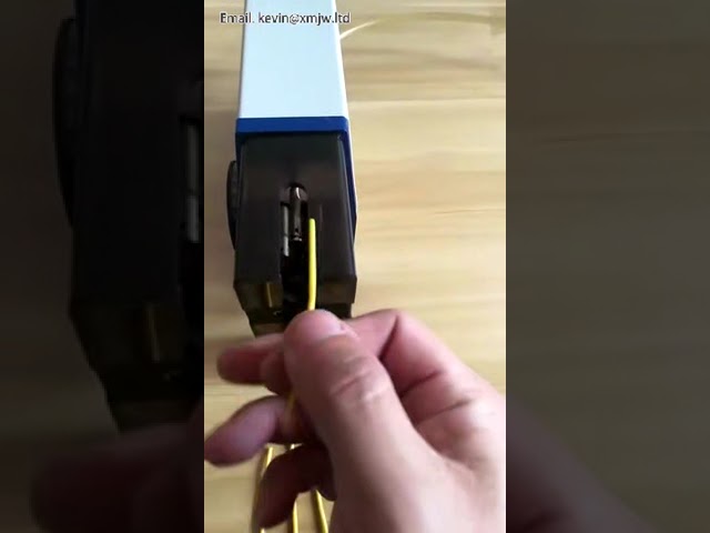 Semi-automatische pneumatische inductie draadstripmachine – Hoge precisie voor kleine draden