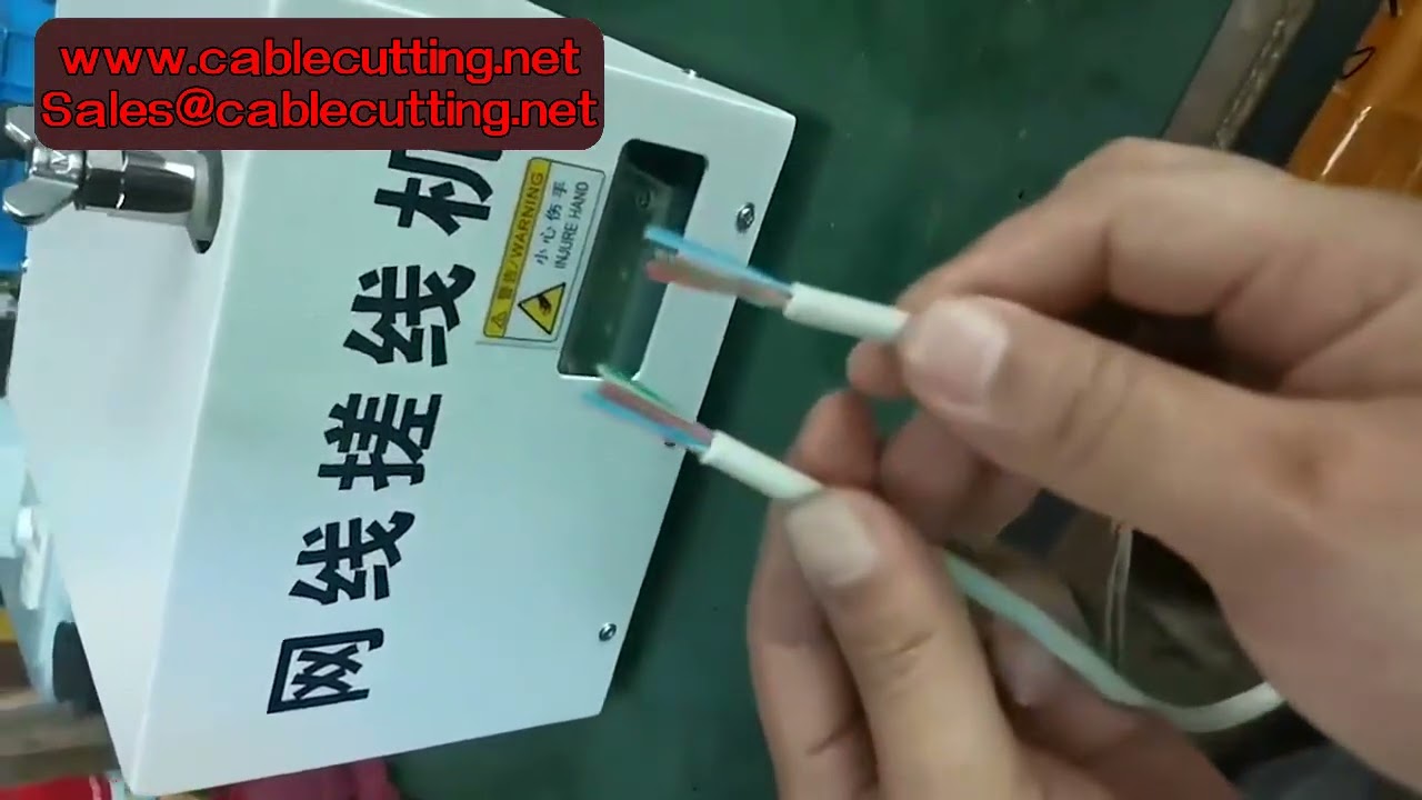 Netwerkkabel RJ45 RJ12 Productiemachine met Cat6 Draadrichter - Efficiënt en Betrouwbaar