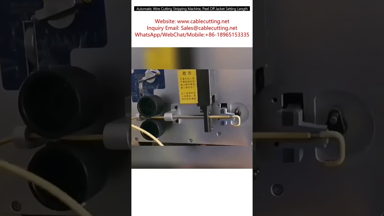 Automatische draadsnij- en stripmachine – nauwkeurige lengte-instelling en mantelverwijdering