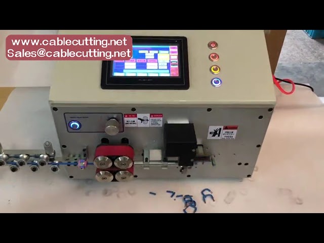 Volledig automatische draadstripmachine met kabelknipper en spoelbuigapparaat