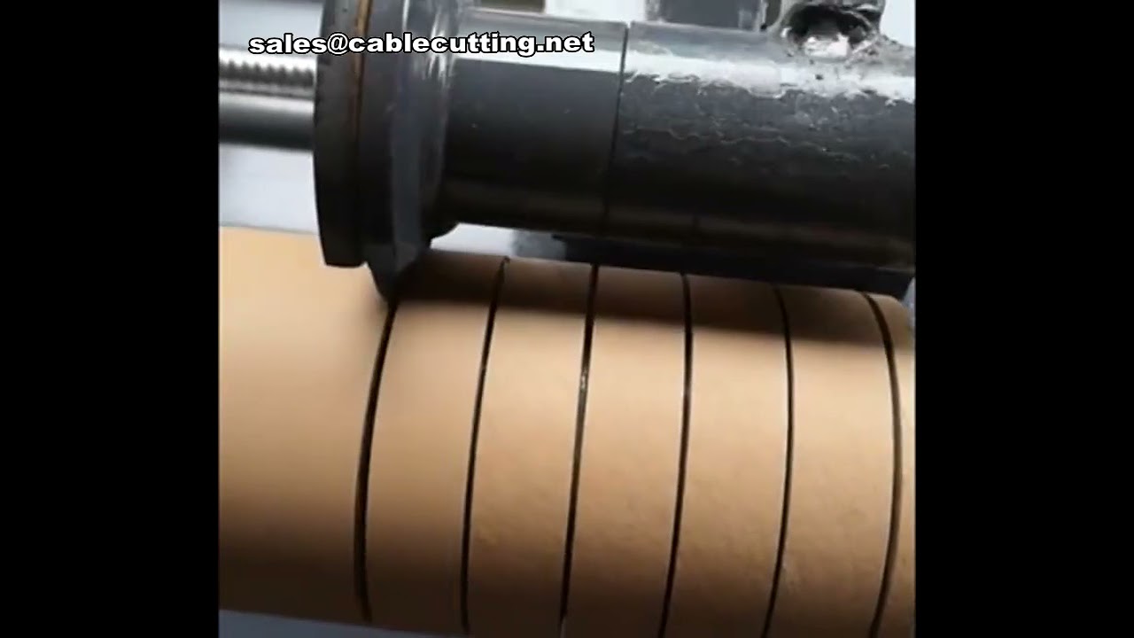 Paper Tube Cut Machine,Paper Kraft Core Slitting Machine,Paper Factory Produce Equipment mp4