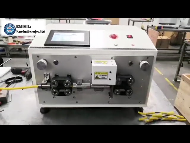 Automatische kabelstrip- en snijmachine voor 50 mm² nieuwe energiekabels | Hoge precisie