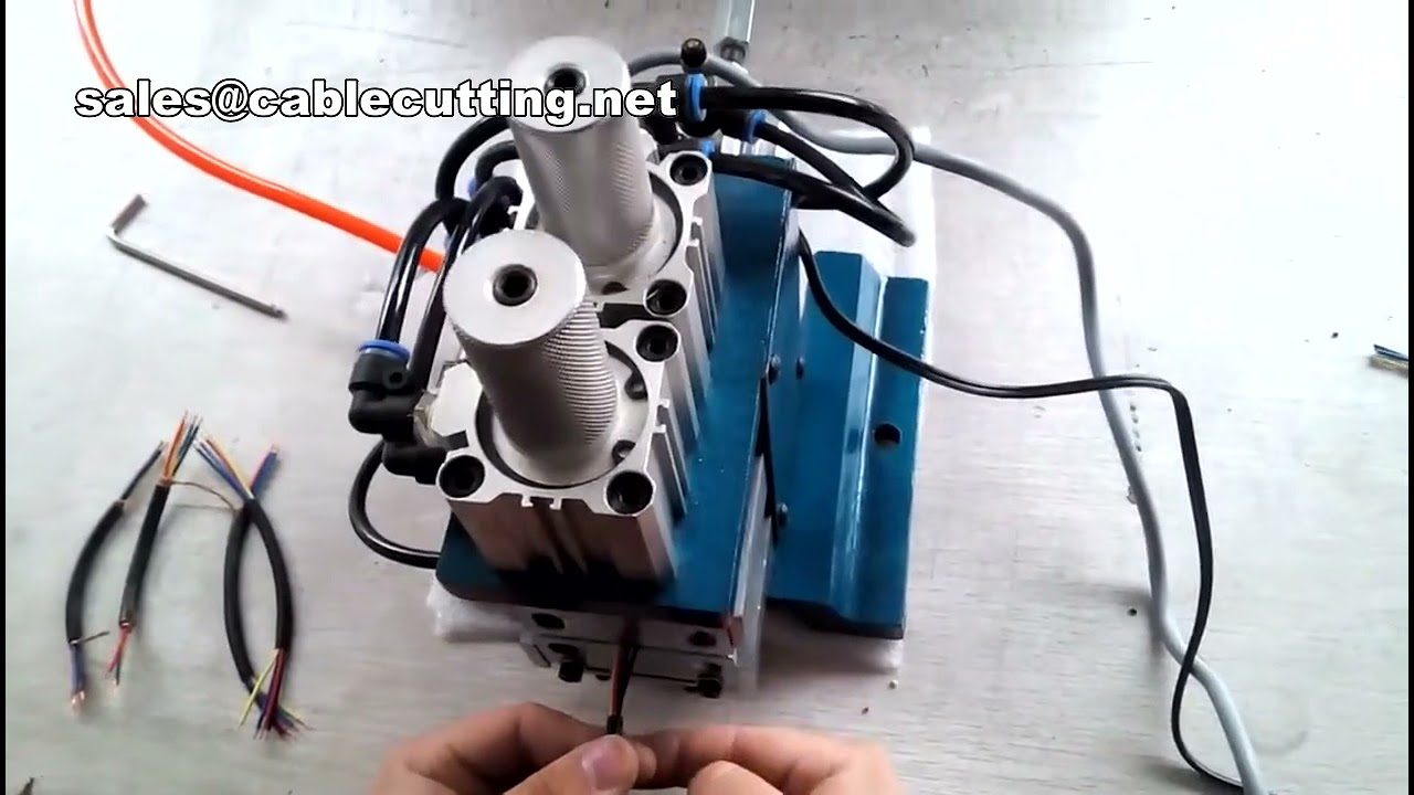 Verticale pneumatische draadstripmachine - Kabelstripmachine voor industriële automatisering