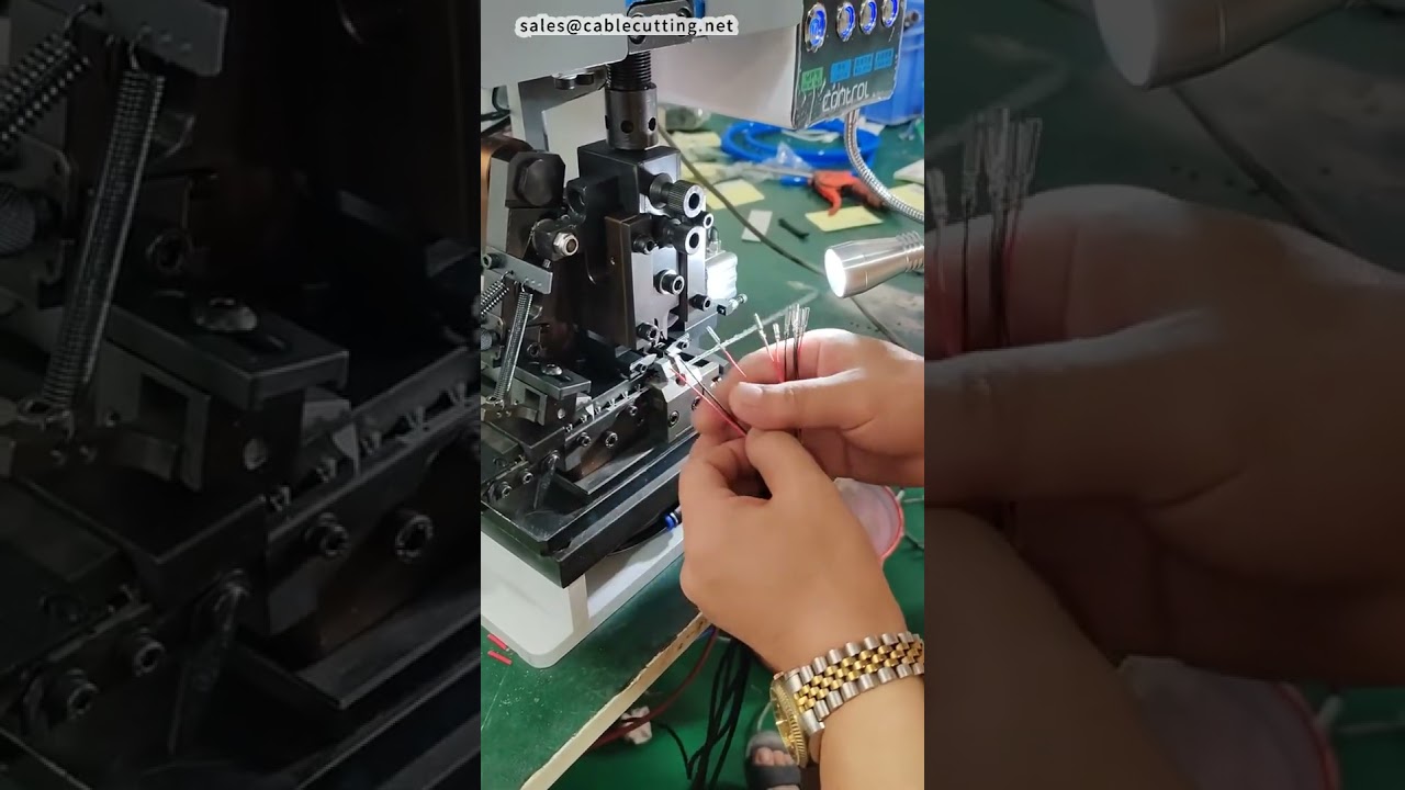 Enkelzijdige strip- en krimpmachine voor ronde buisklemmen - Eenvoudige setup OK #fabriek #machine
