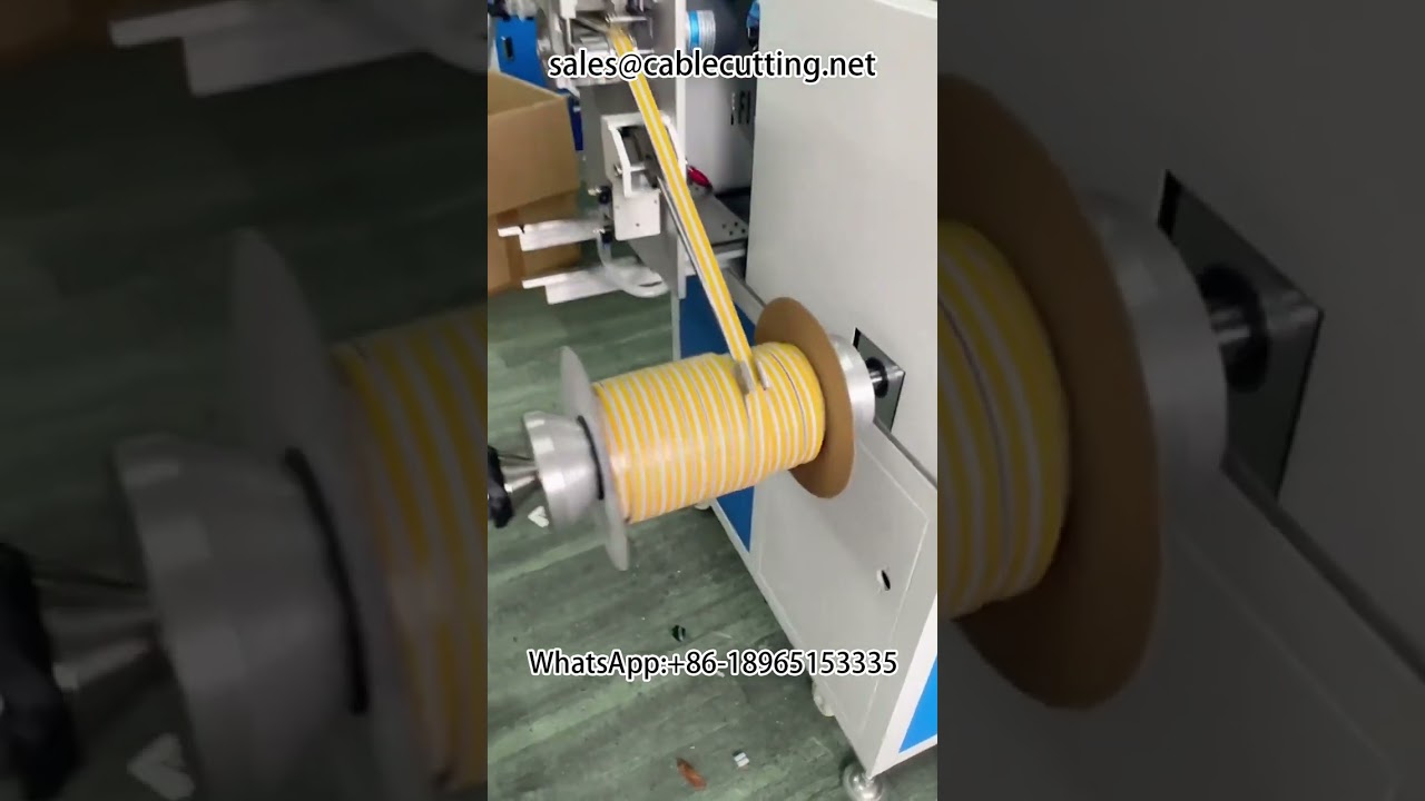 Automatische meter-tel- en wikkelmachine voor raam- en deurafdichtingsstrips | Afdichtingsstrip wikkelen