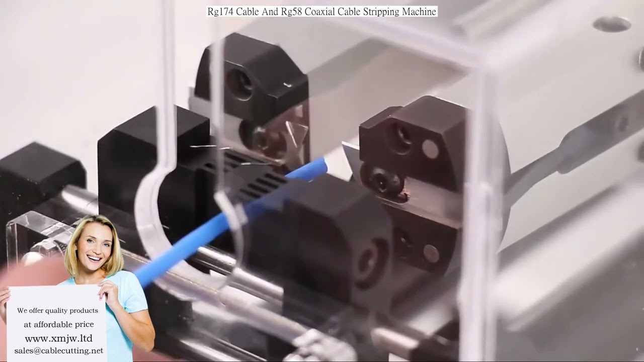 Stripmachine voor RG174 en RG58 coaxkabels - Hoge precisie & snelheid