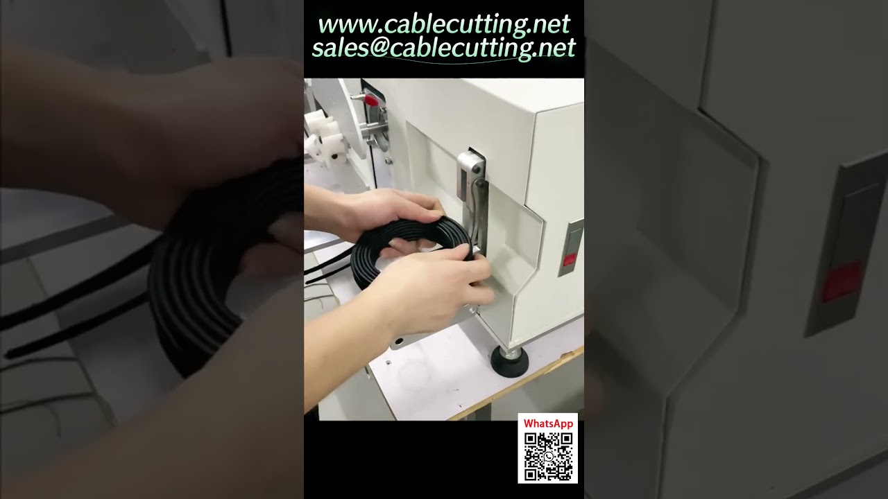 5-in-1 automatische kabelmachine: wikkelen, traverseren, meten, knippen en binden