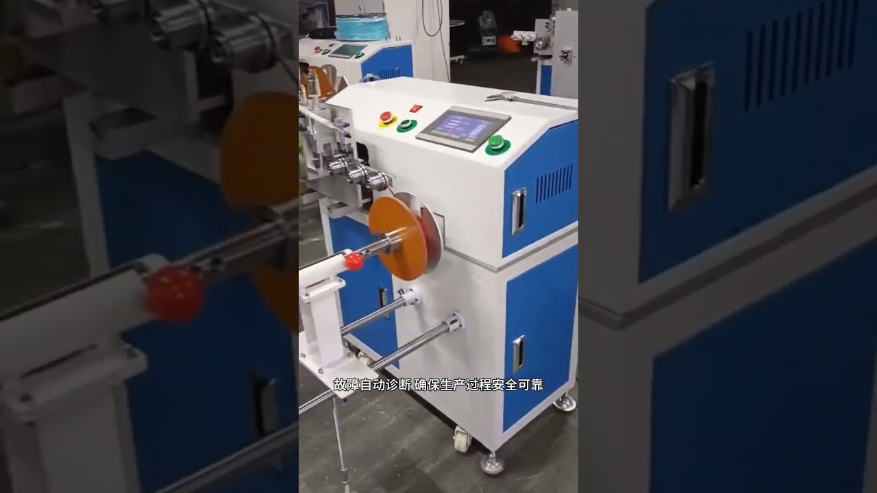 Automatische machine voor tellen, sorteren, wikkelen, knippen en oprollen van tweelingskabels 1-15 mm