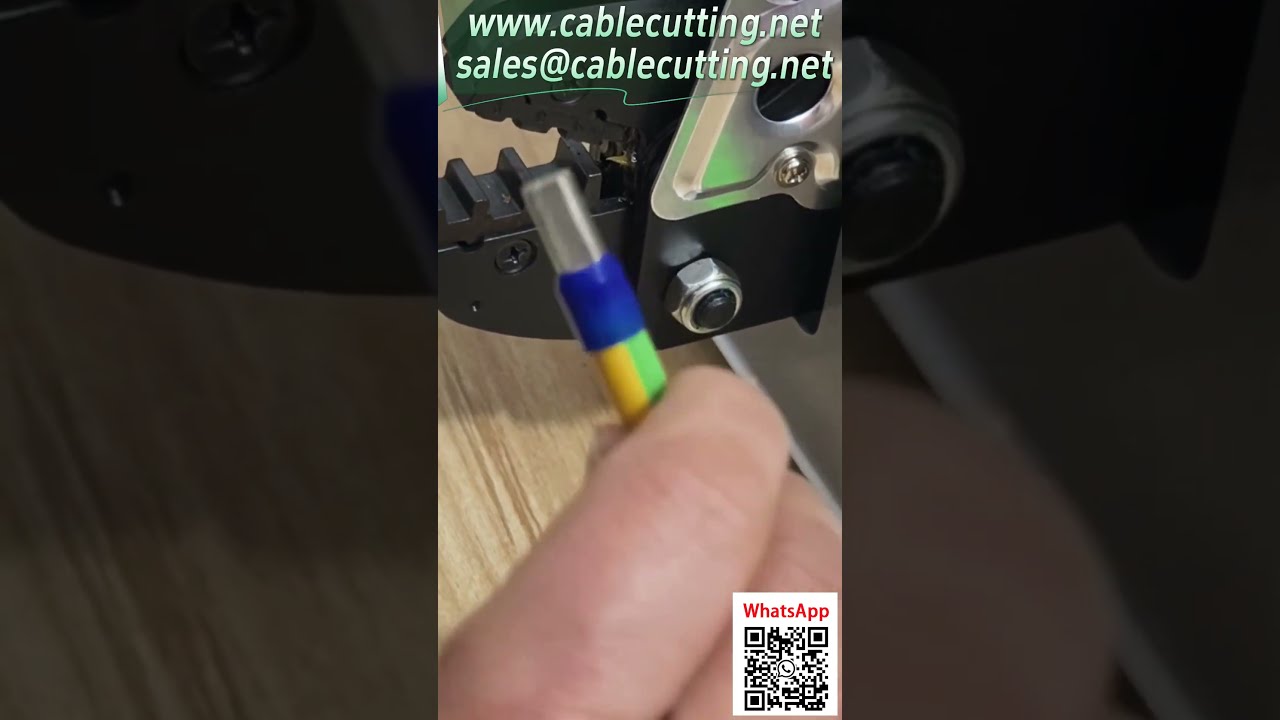 Elektrische krimpmachine – 25 mm² buisvormige terminal