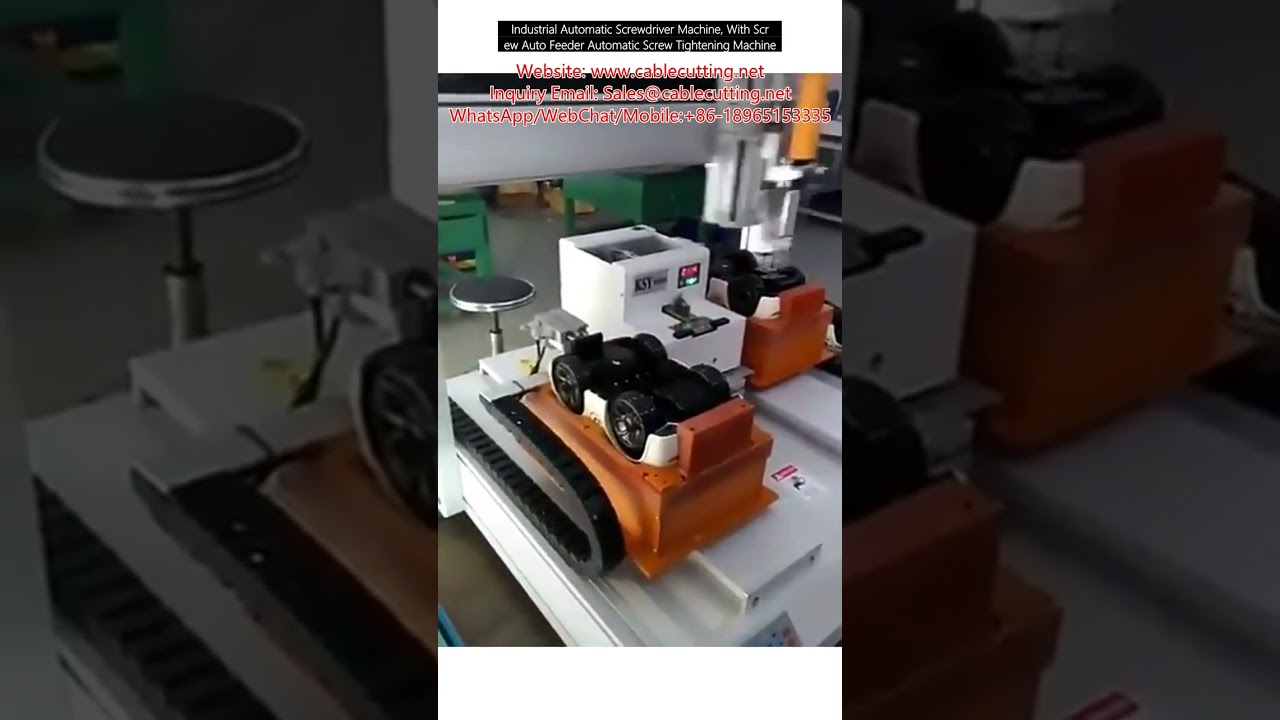 Industriële automatische schroefmachine met schroefaanvoer – Precisie aandraaien voor assemblagelijnen