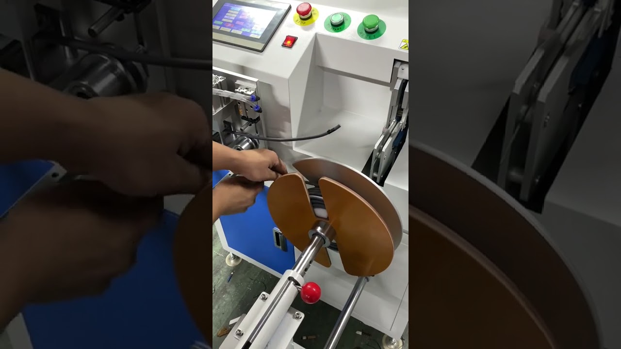 Nauwkeurige draadopwikkelmachine: spoelen, herwikkelen, automatisch binden en snijden