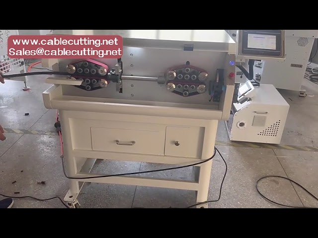 Pile Cable Cut Strip Equipment Ev Cable Cutting Stripping Machine