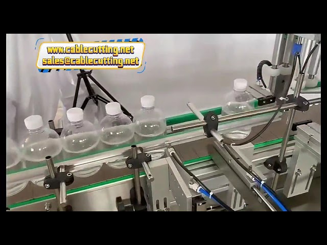 4-kops desktop vul- en dopmachine voor olijfolie en dranken - compacte productielijn