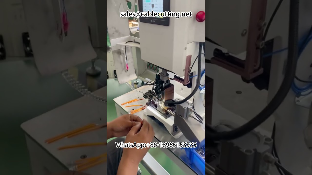 Zelfbedienende terminalkrimpmachine met draadbreukalarm – Efficiënt en nauwkeurig